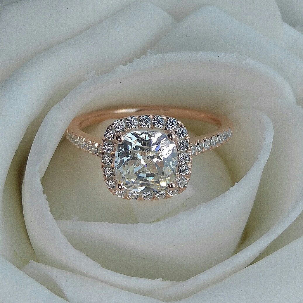 Pear Shaped Moissanite Engagement Ring | Jewelry by Johan - Jewelry by Johan